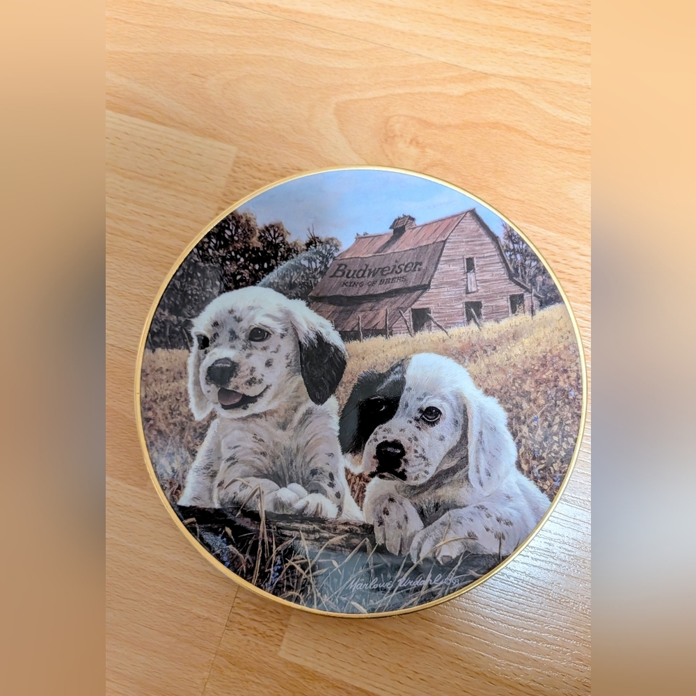 Budweiser Man's Best Friends Collection Plate